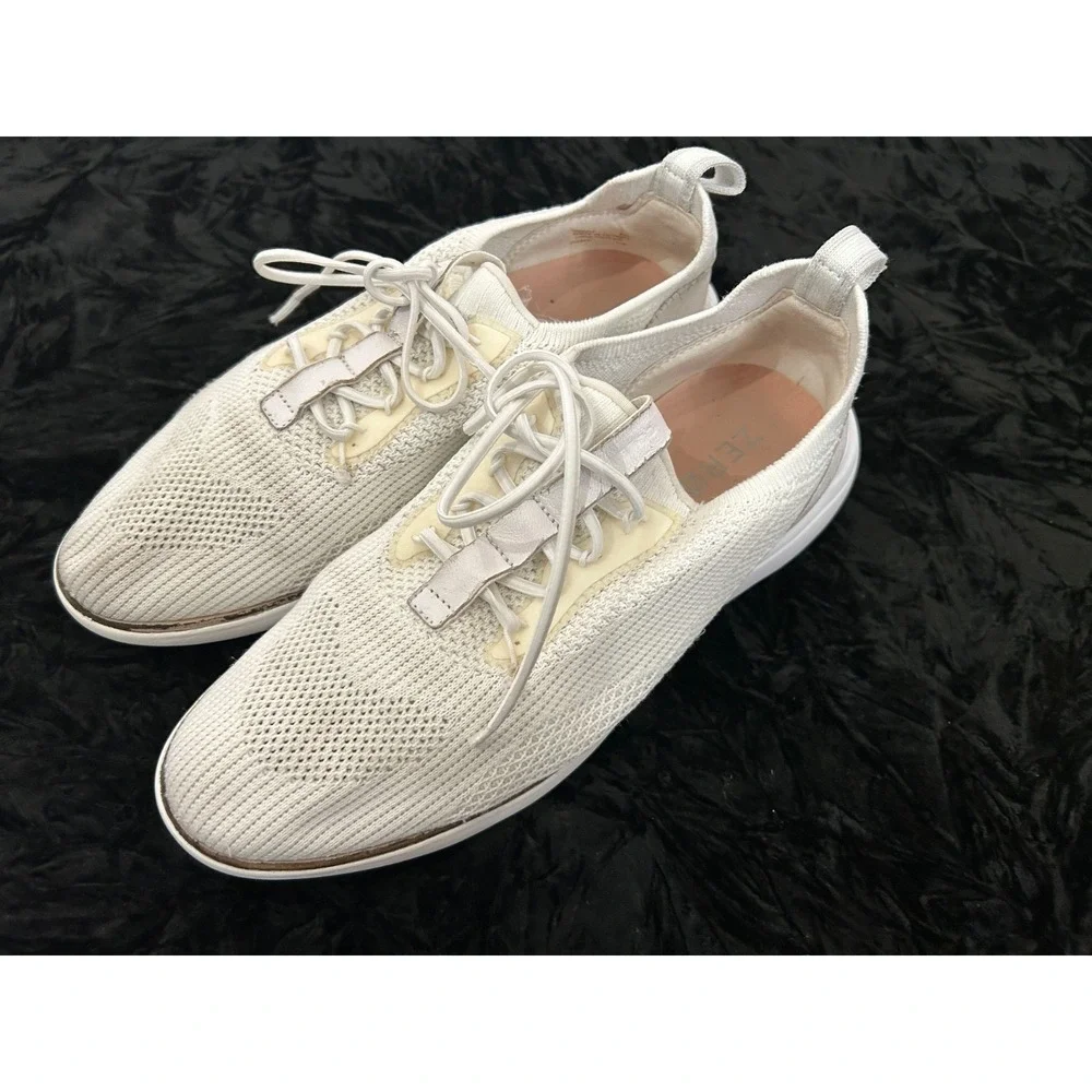 Cole Haan Zerogrand Wingtip Stitchlite‎ Oxfords White Women's Size 8.5 B W18212